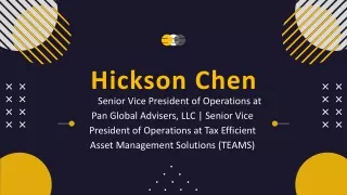 hickson chen senior vice president of operations