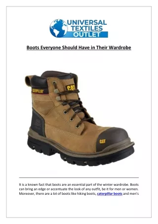 boots everyone should have in their wardrobe