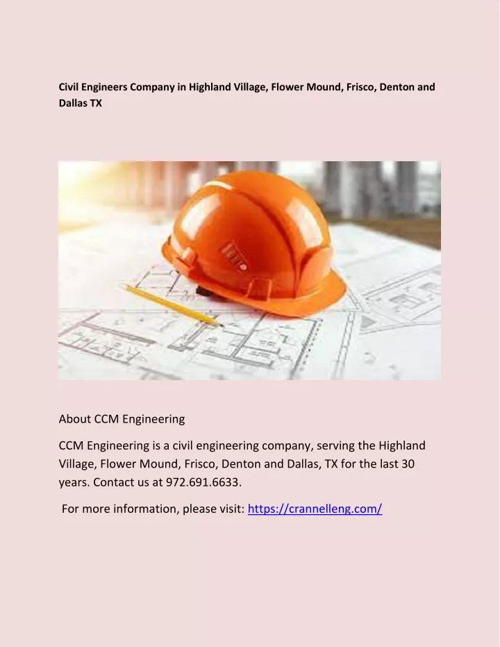 civil engineers company in highland village
