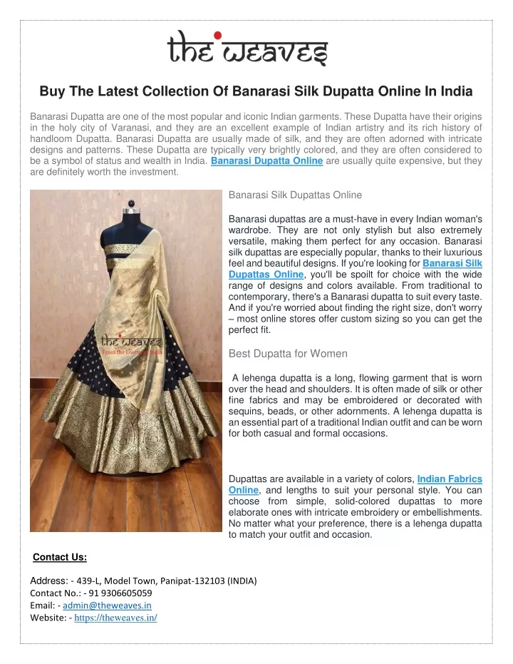 buy the latest collection of banarasi silk