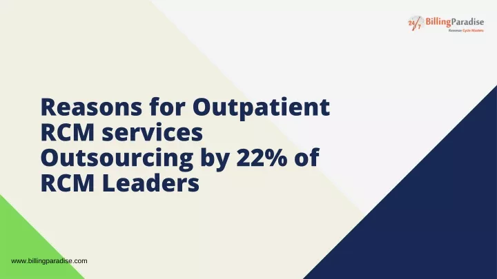 reasons for outpatient rcm services outsourcing