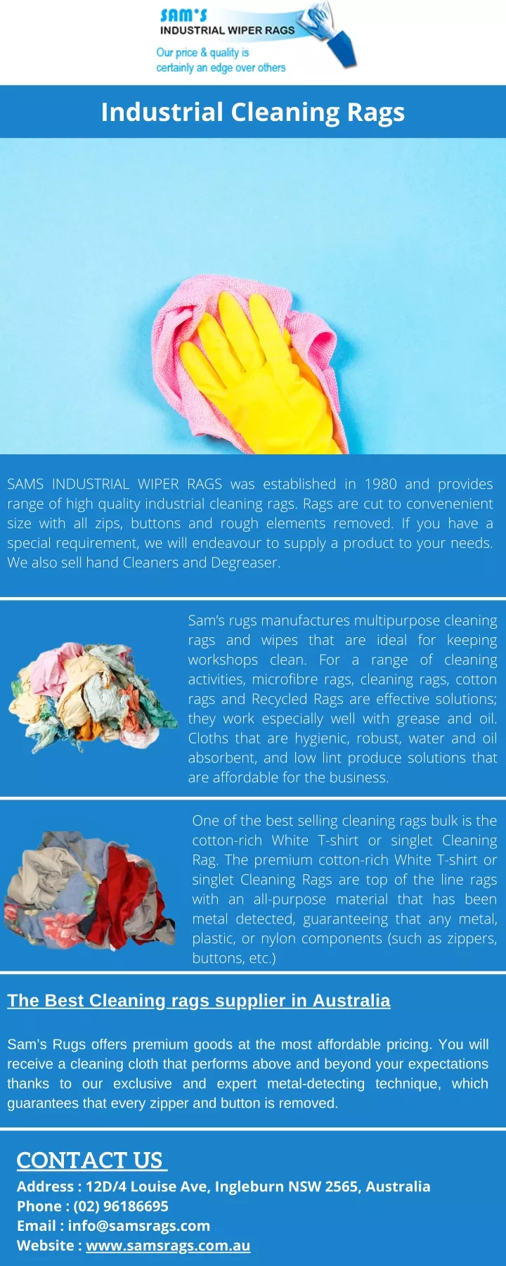 industrial cleaning rags