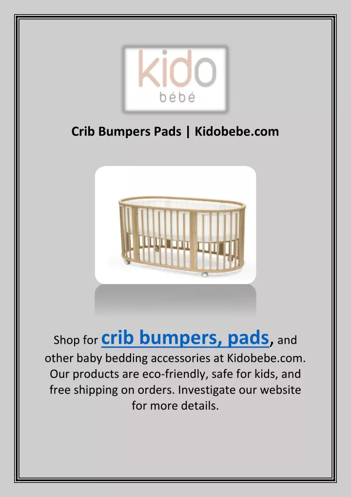 crib bumpers pads kidobebe com