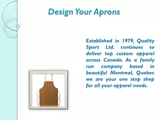 design your aprons