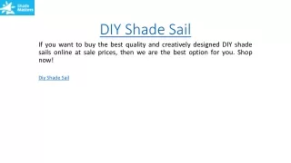 diy shade sail
