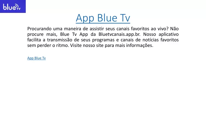 app blue tv