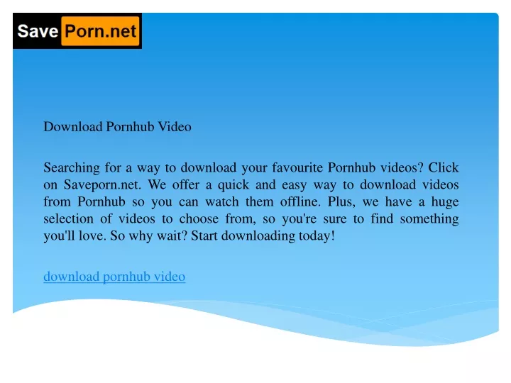 download pornhub video searching