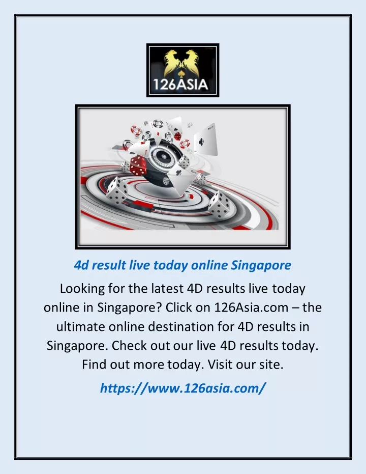 4d result live today online singapore