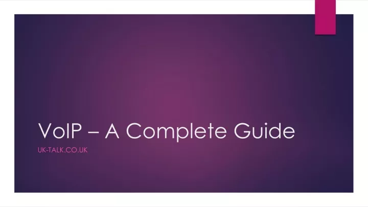 voip a complete guide