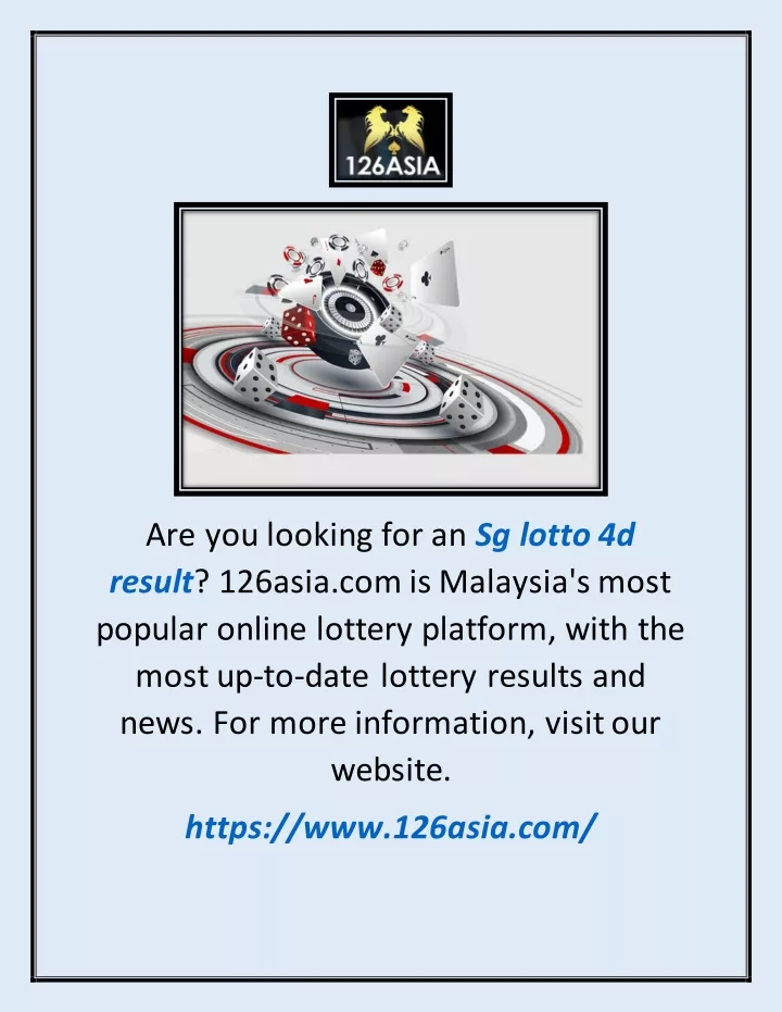 are you looking for an sg lotto 4d result 126asia