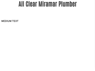 all clear miramar plumber