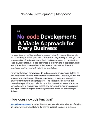 No-code Development _ Mongoosh