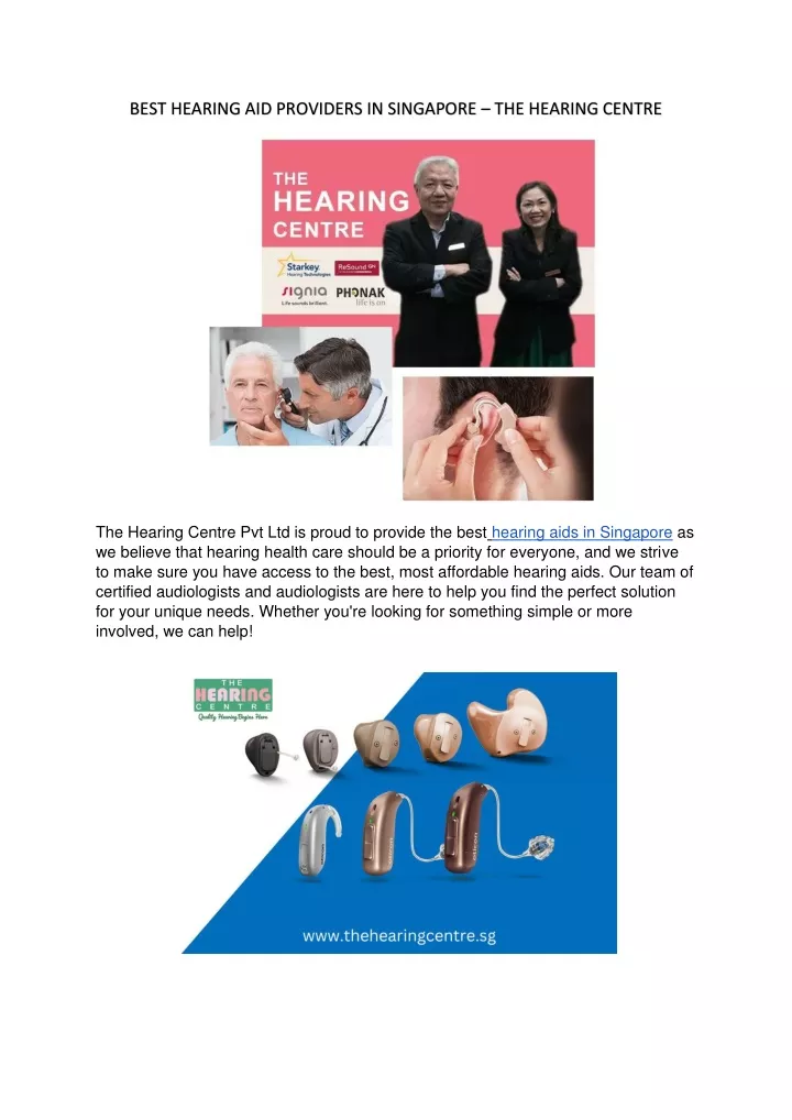 best hearing aid providers in singapore