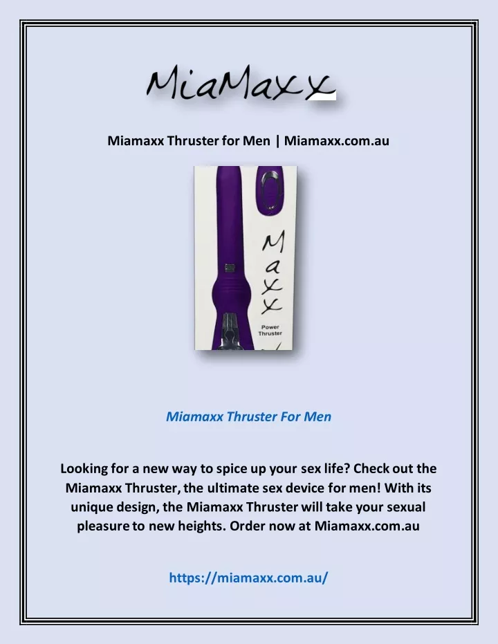 miamaxx thruster for men miamaxx com au