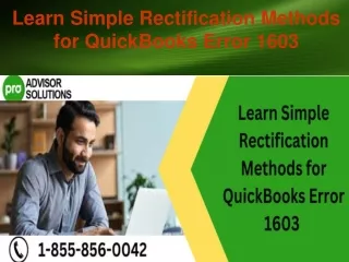 learn simple rectification methods for quickbooks error 1603