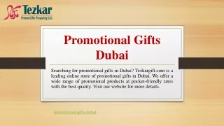 Promotional Gifts Dubai | Tezkargift.com