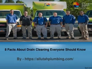 8 Facts About Drain Cleaning Everyone Should Know