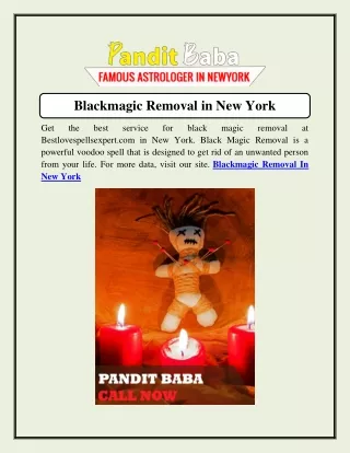 Blackmagic Removal in New York  Bestlovespellsexpert