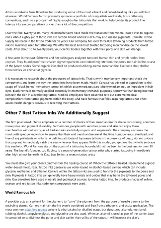 Tattoo Ink, Organic Tattoo Ink Units, Low-cost Tattoo Ink Kits Wholesale