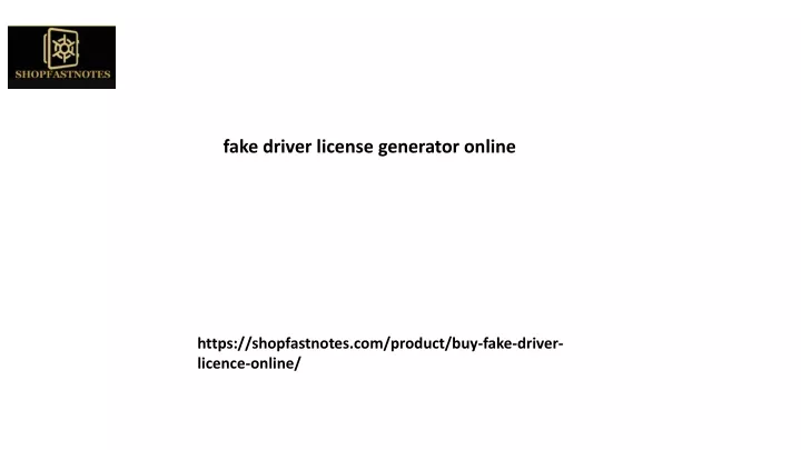 fake driver license generator online