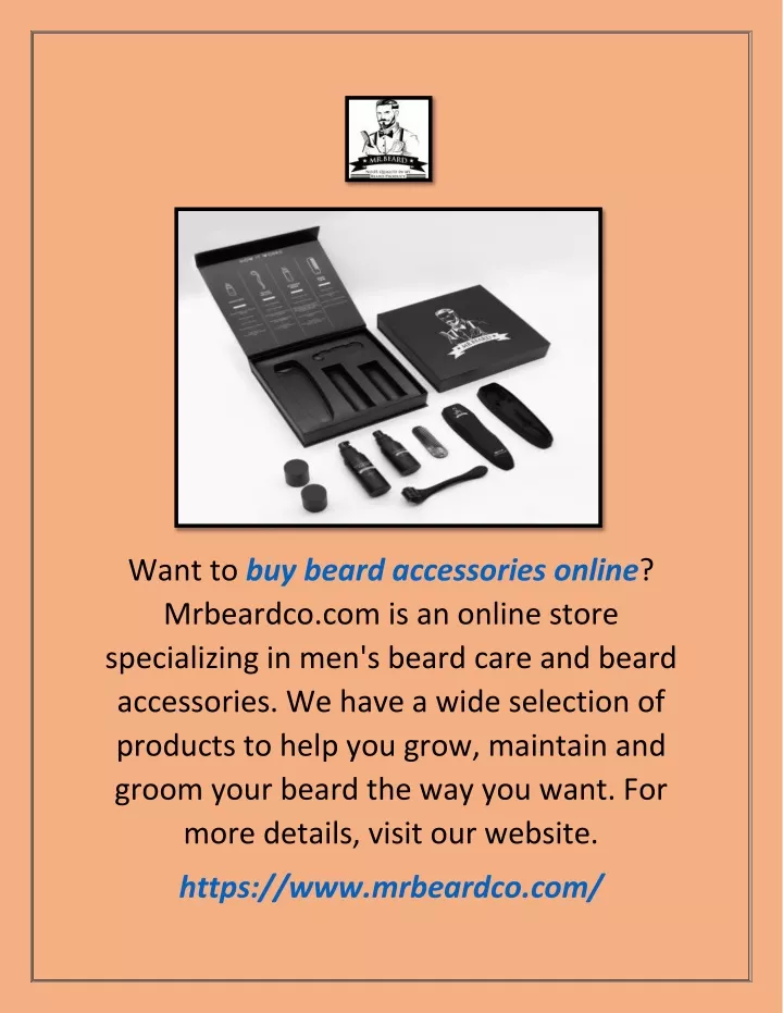 want to buy beard accessories online mrbeardco