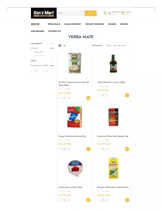 Asian Yerba Mate Supermarket