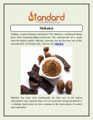 Shikakai  Standardcoldpressedoil