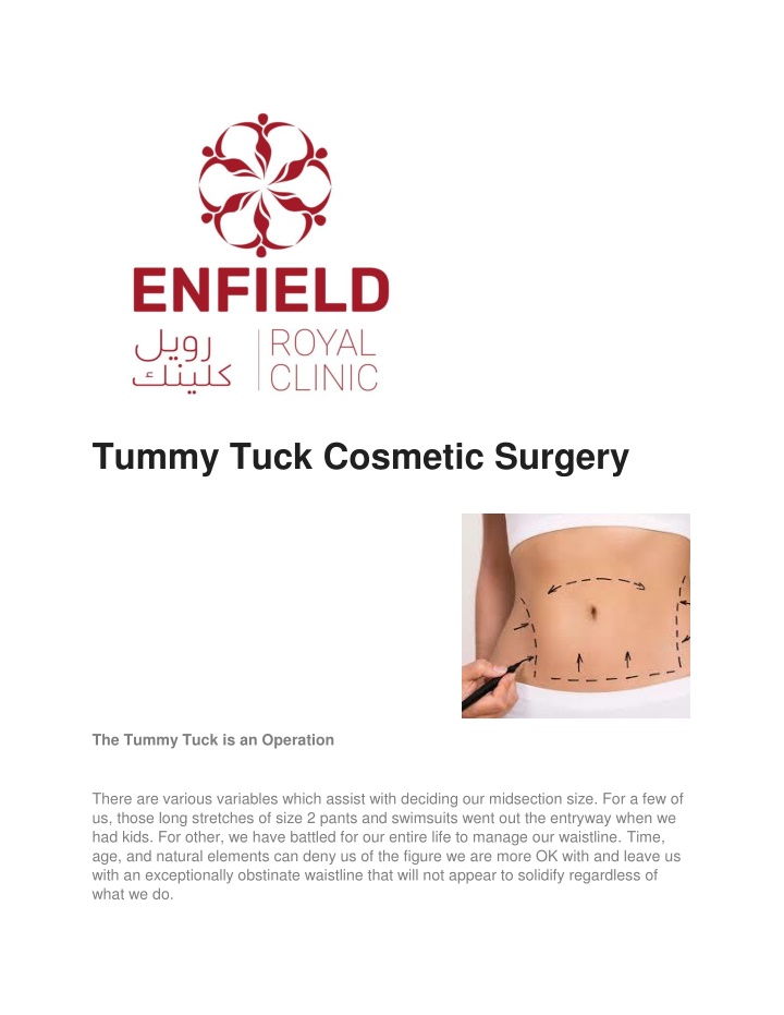 tummy tuck cosmetic surgery