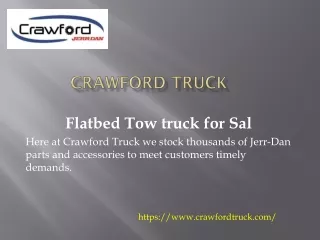 Used flatbed tow trucks for sale