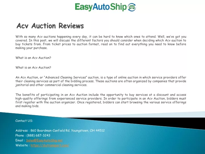 acv auction reviews