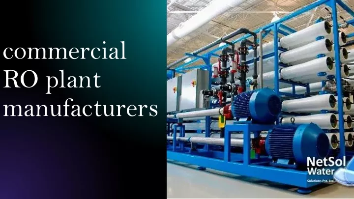 commercial ro plant manufacturers