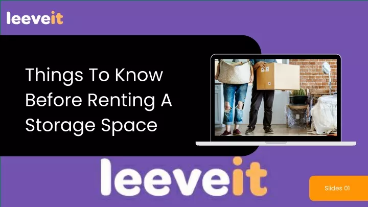 things to know before renting a storage space