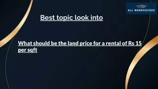 best topic look into