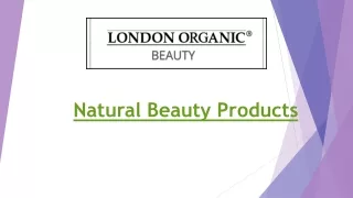 Beauty Natural Products