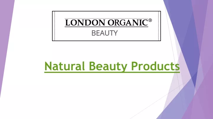 natural beauty products