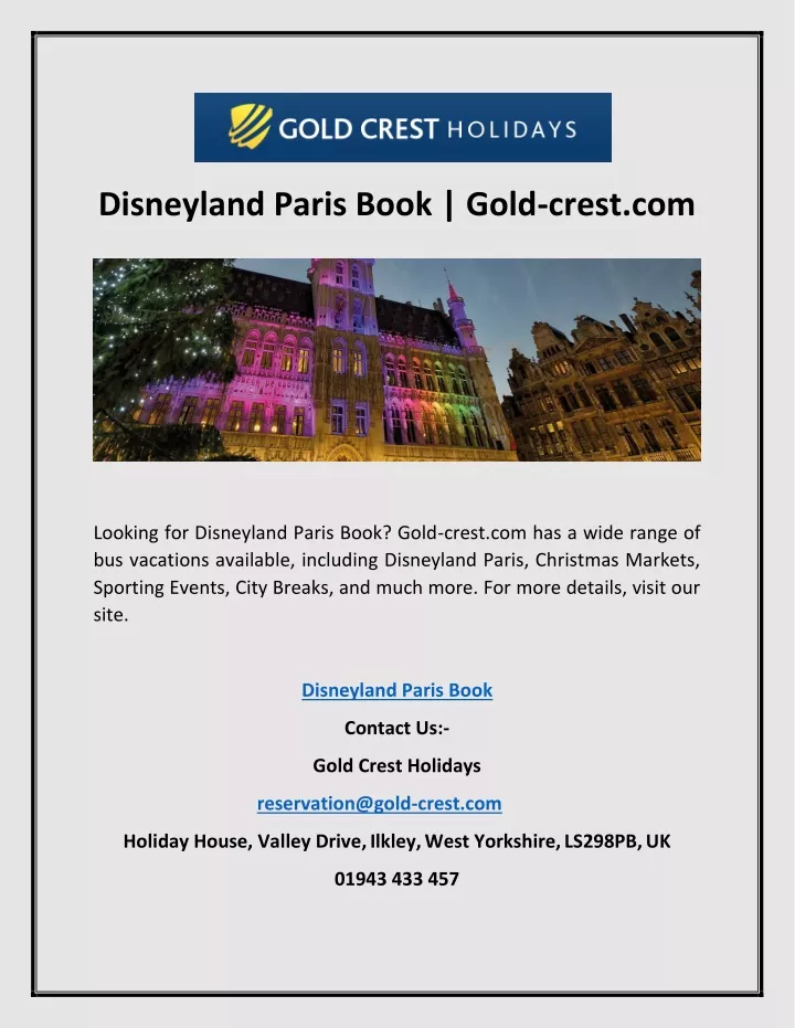 disneyland paris book gold crest com