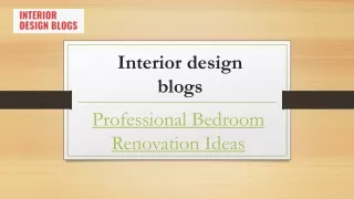 Professional Bedroom Renovation Ideas | Interiordesignblogs.net