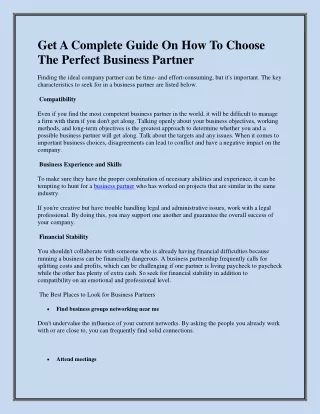 get a complete guide on how to choose the perfect
