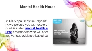 Mental Health Nurse