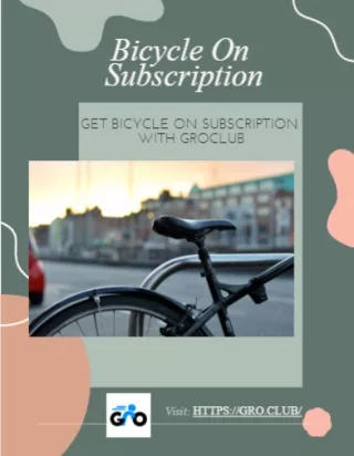 Bicycle on subscription