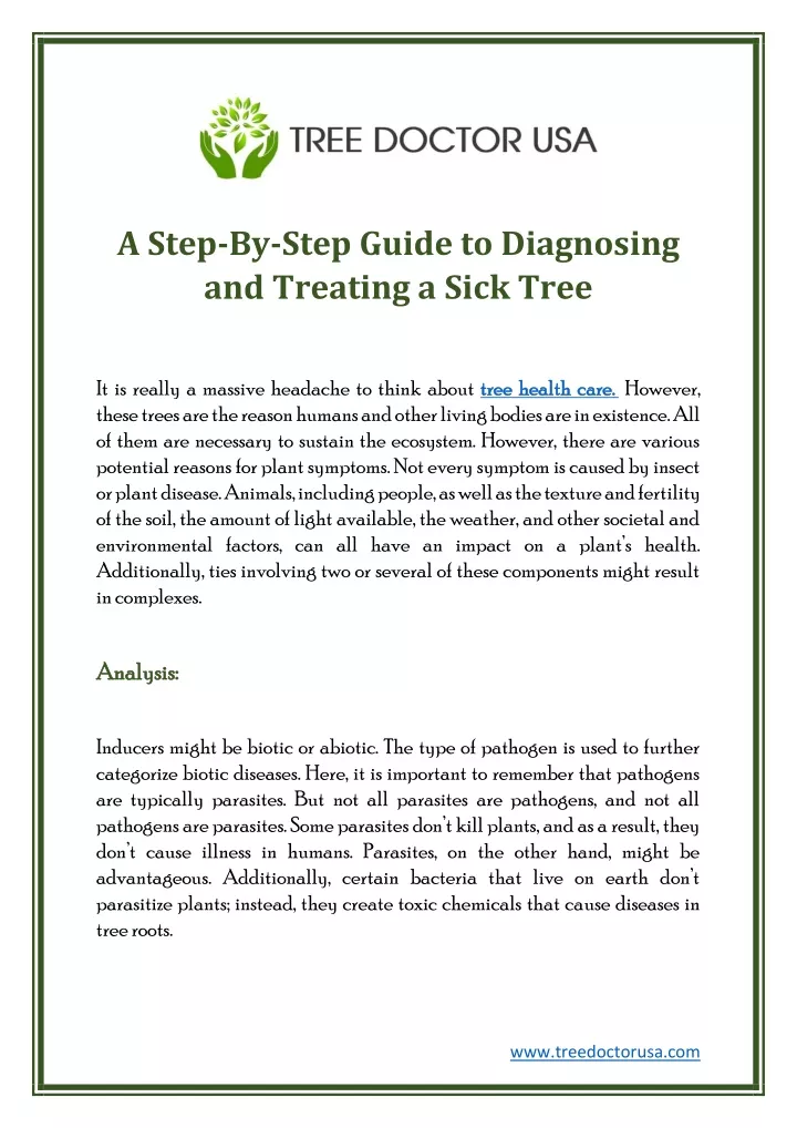 a step by step guide to diagnosing and treating