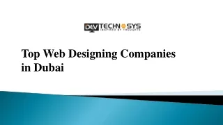 top Web Designing ompanies in Dubai