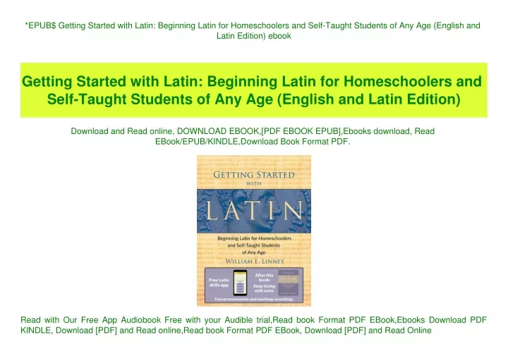 epub getting started with latin beginning latin