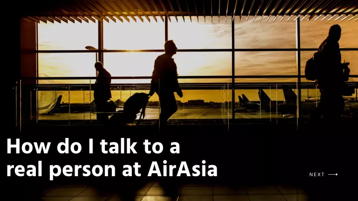 how do i talk to a real person at airasia