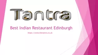 Indian restaurant Edinburgh - Tantra