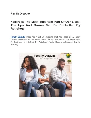family dispute