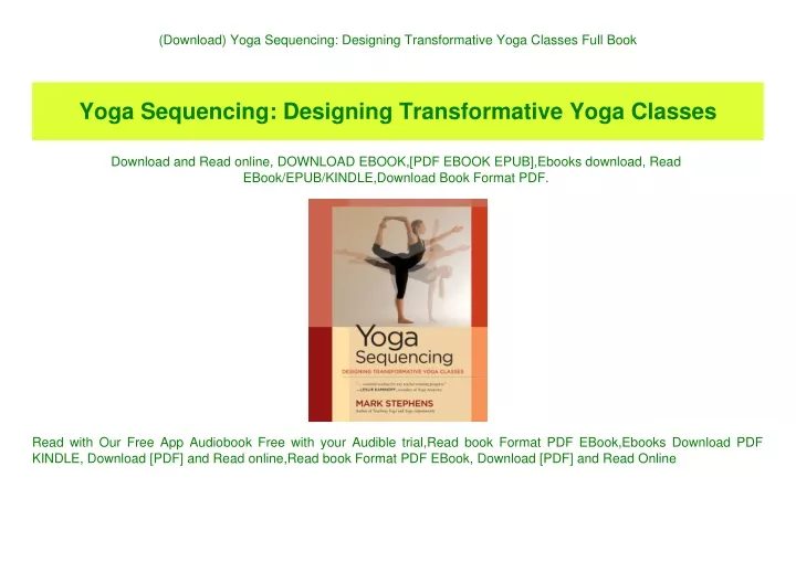 download yoga sequencing designing transformative