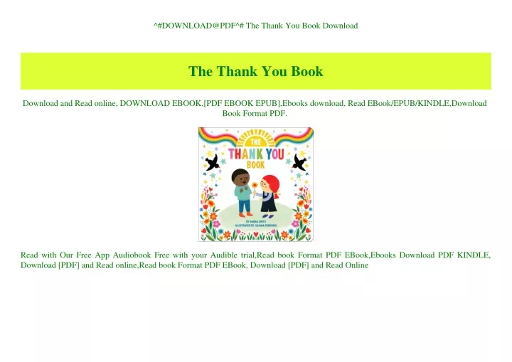 download@pdf the thank you book download