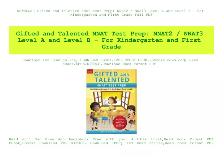 download gifted and talented nnat test prep nnat2