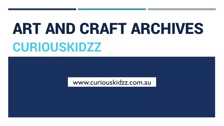 art and craft archives